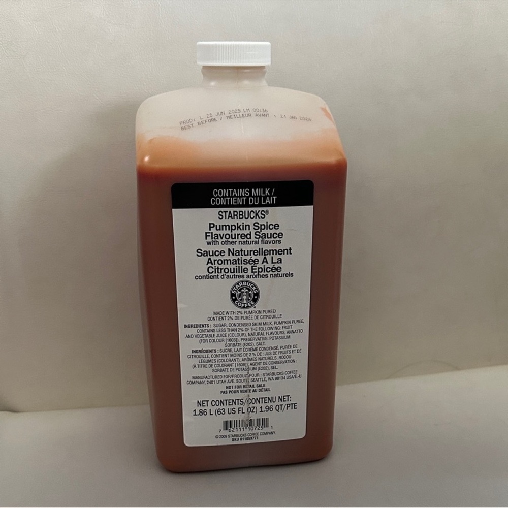 Starbucks Pumpkin Spice Sauce - Warm Orange